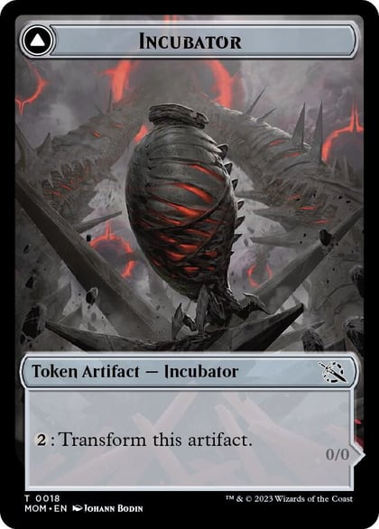 Incubator (0018) // Phyrexian (0018) Double-Sided Token, March of the Machine 18