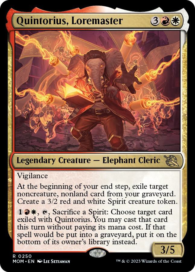 Quintorius, Loremaster, March of the Machine 250