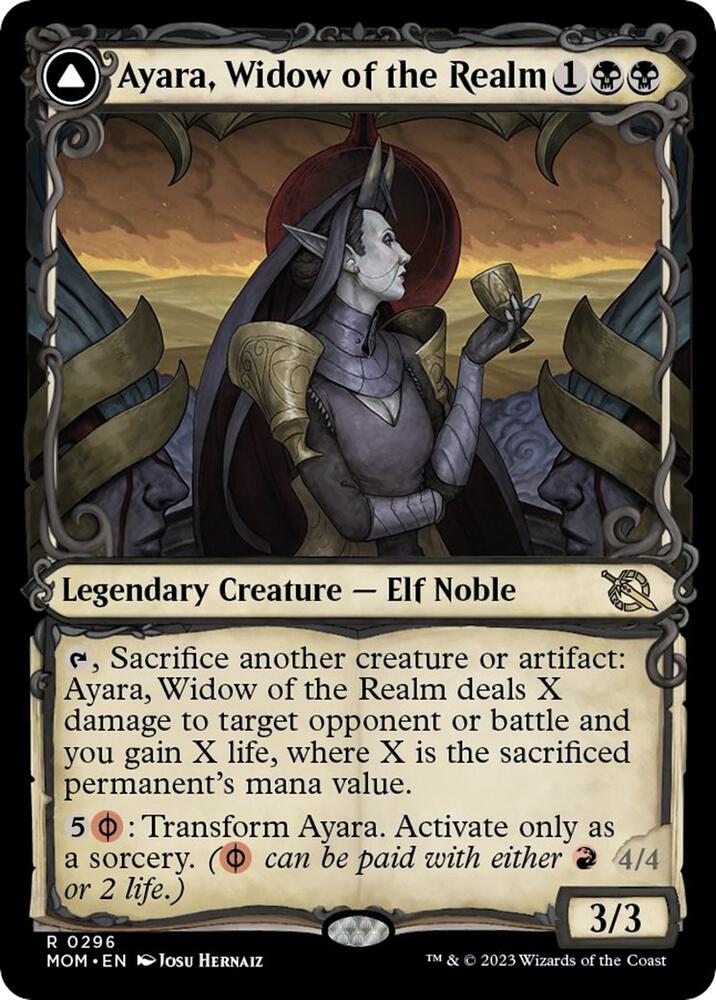 Ayara, Widow of the Realm (Showcase), March of the Machine 296