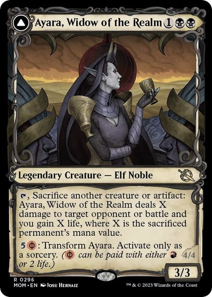 Ayara, Widow of the Realm (Showcase), March of the Machine 296