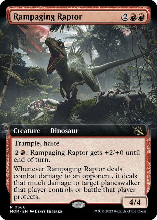 Rampaging Raptor (Extended Art), March of the Machine 366