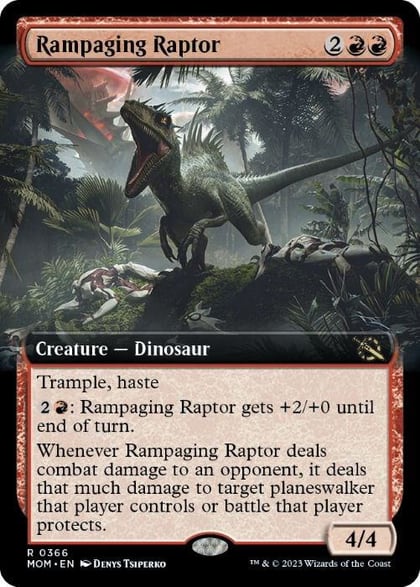 Rampaging Raptor (Extended Art), March of the Machine 366