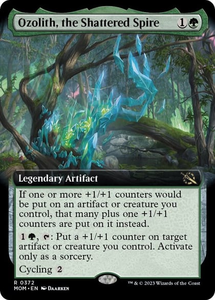 Ozolith, the Shattered Spire (Extended Art), March of the Machine 372