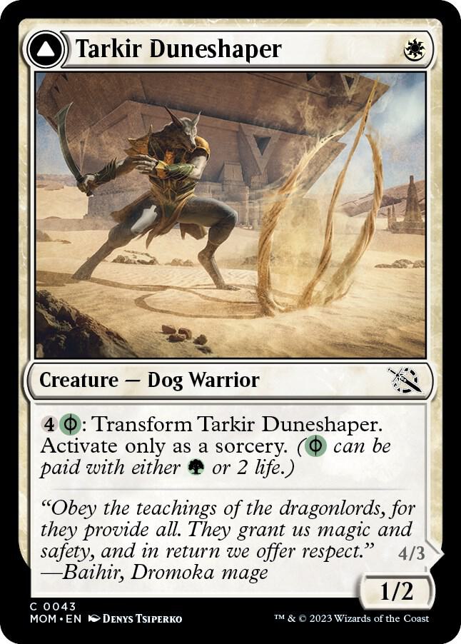Tarkir Duneshaper, March of the Machine 43