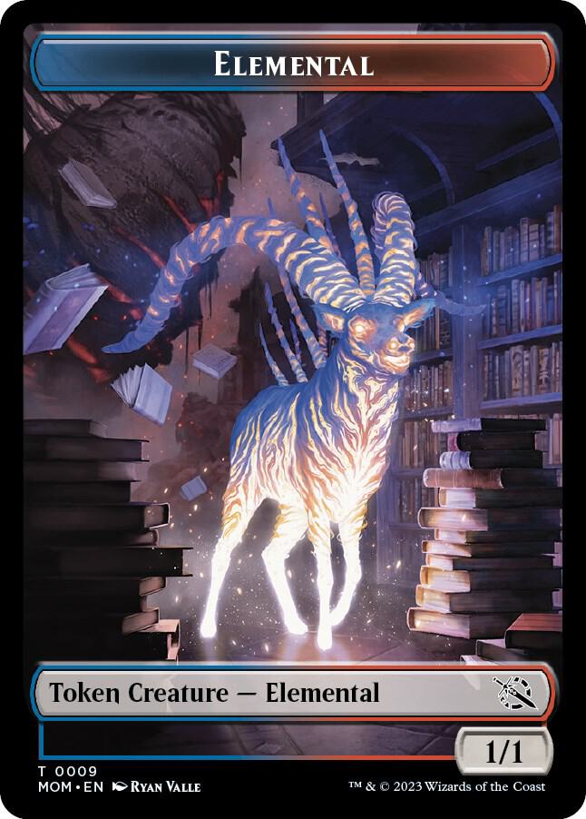 Elemental (0009) // Phyrexian Hydra (0012) Double-Sided Token, March of the Machine 9 // 12