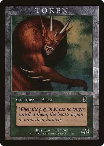 Beast Token (ODY), Magic Player Rewards #78617