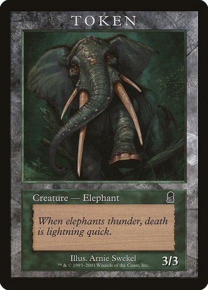 Elephant Token (ODY), Magic Player Rewards #78622