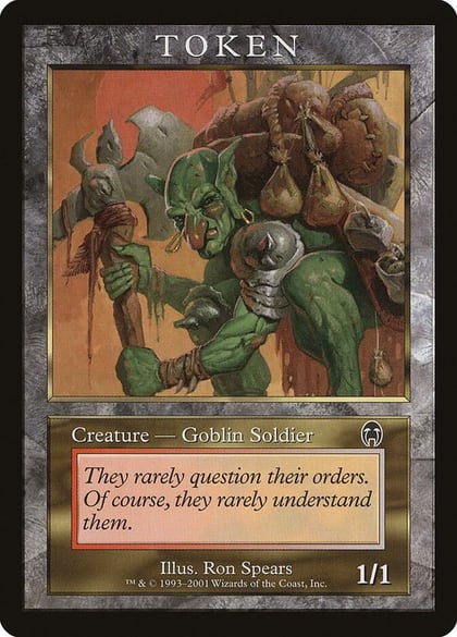 Goblin Soldier Token (APC), Magic Player Rewards #78624