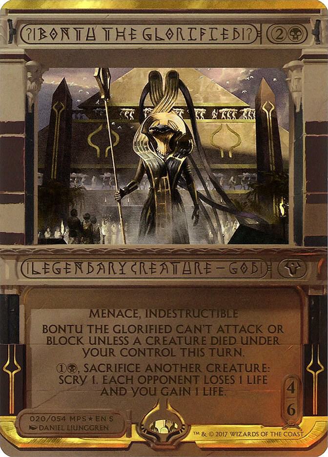 Bontu the Glorified, Masterpiece Series: Amonkhet Invocations 20