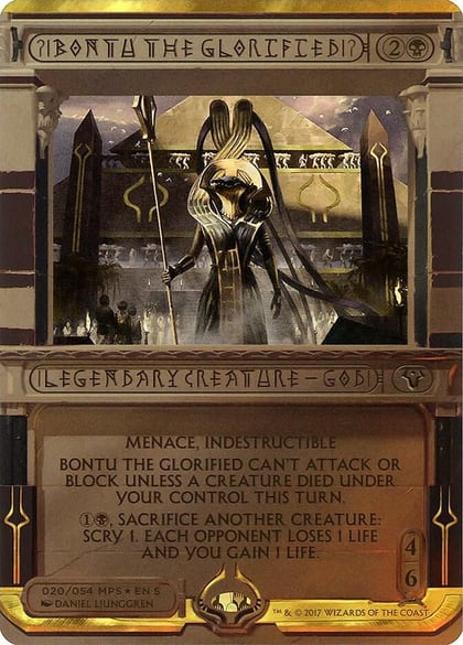 Bontu the Glorified, Masterpiece Series: Amonkhet Invocations 20