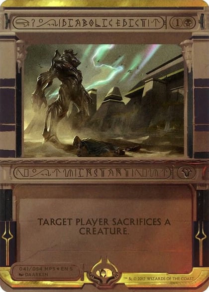 Diabolic Edict, Masterpiece Series: Amonkhet Invocations 41