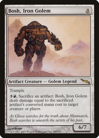 Bosh, Iron Golem, Mirrodin 147
