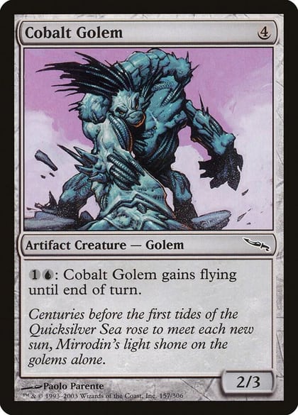 Cobalt Golem, Mirrodin 157