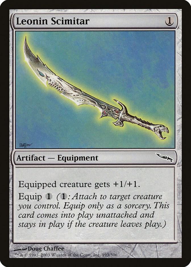 Leonin Scimitar, Mirrodin 193