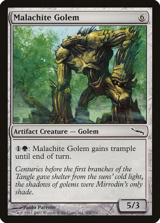 Malachite Golem, Mirrodin 202