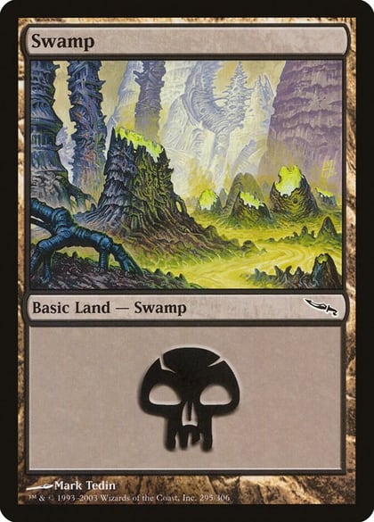 Swamp (295), Mirrodin 295