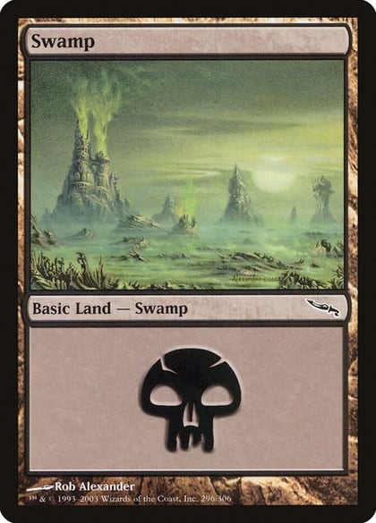 Swamp (296), Mirrodin 296