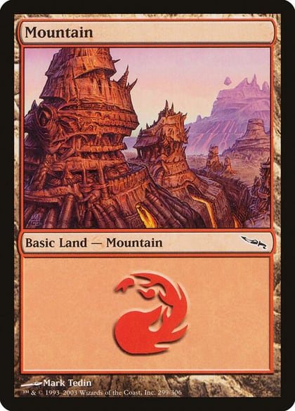 Mountain (299), Mirrodin 299