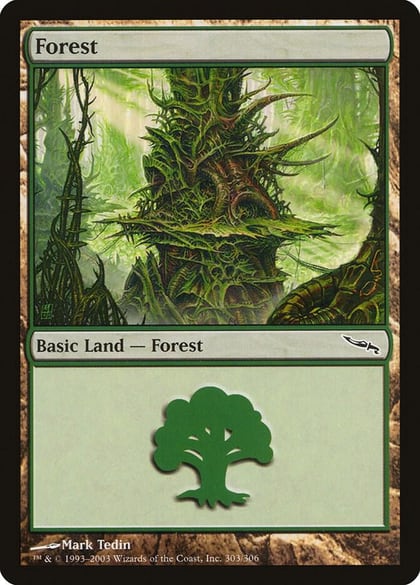 Forest (303), Mirrodin 303