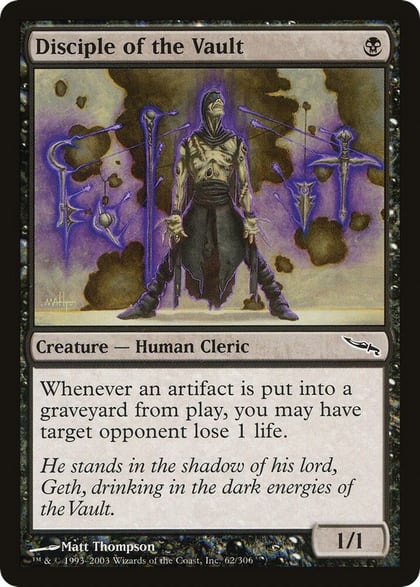Disciple of the Vault, Mirrodin 62