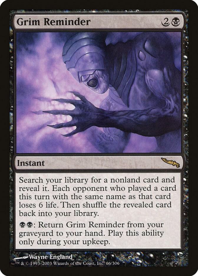 Grim Reminder, Mirrodin 66