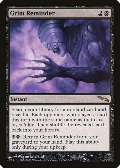 Grim Reminder, Mirrodin 66