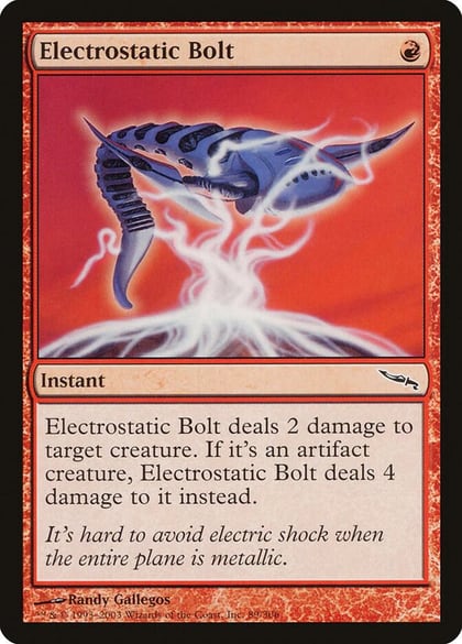 Electrostatic Bolt, Mirrodin 89