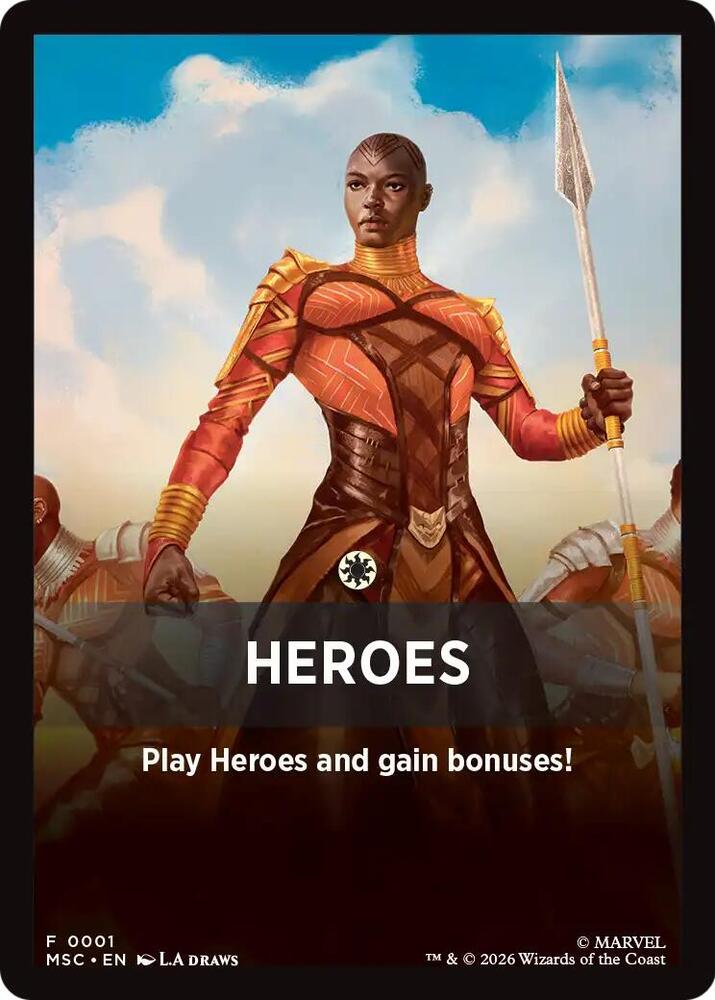 Heroes Theme Card, Commander: Marvel Super Heroes 1