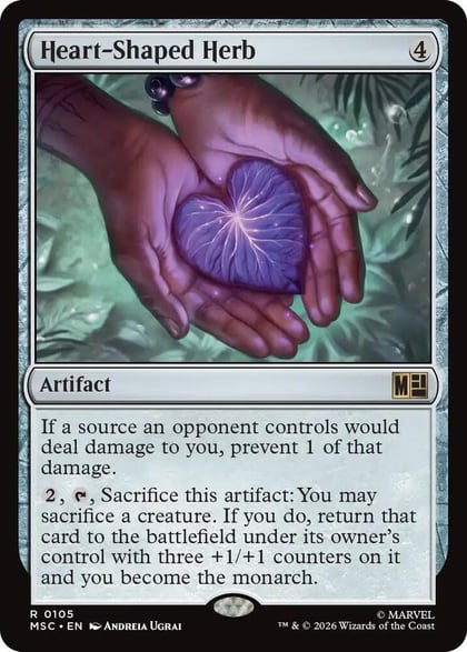 Heart-Shaped Herb (Surge Foil), Commander: Marvel Super Heroes 105