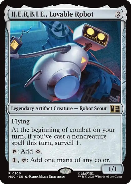 H.E.R.B.I.E., Lovable Robot, Commander: Marvel Super Heroes 106