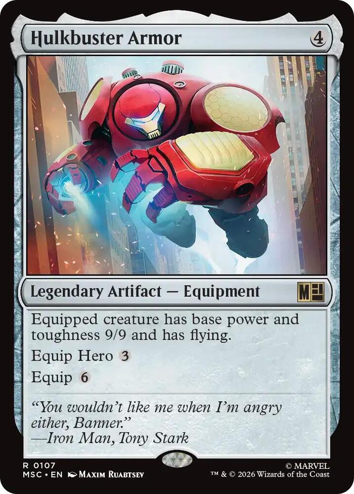 Hulkbuster Armor (Surge Foil), Commander: Marvel Super Heroes 107