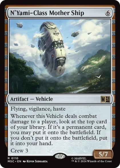 N'Yami-Class Mother Ship (Surge Foil), Commander: Marvel Super Heroes 110