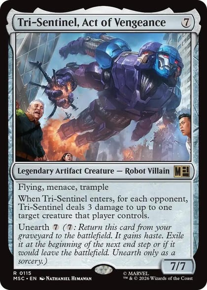 Tri-Sentinel, Act of Vengeance, Commander: Marvel Super Heroes 115