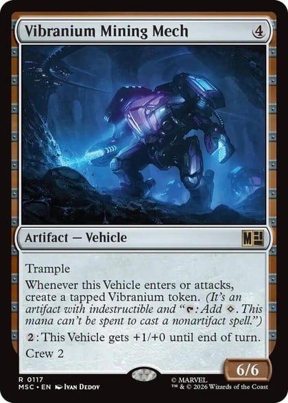 Vibranium Mining Mech (Surge Foil), Commander: Marvel Super Heroes 117
