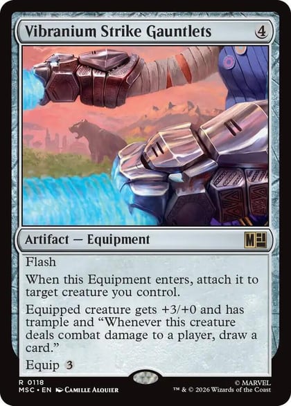 Vibranium Strike Gauntlets (Surge Foil), Commander: Marvel Super Heroes 118
