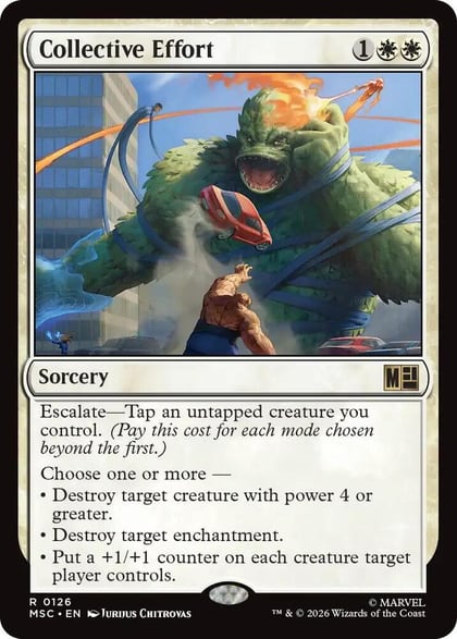 Collective Effort (Surge Foil), Commander: Marvel Super Heroes 126
