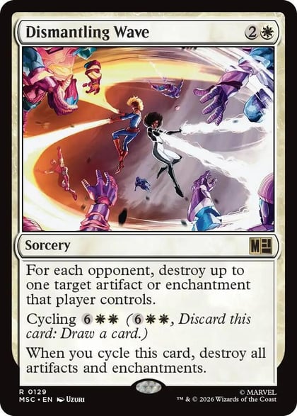 Dismantling Wave (Surge Foil), Commander: Marvel Super Heroes 129