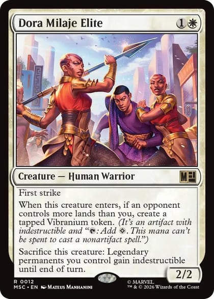 Dora Milaje Elite, Commander: Marvel Super Heroes 12