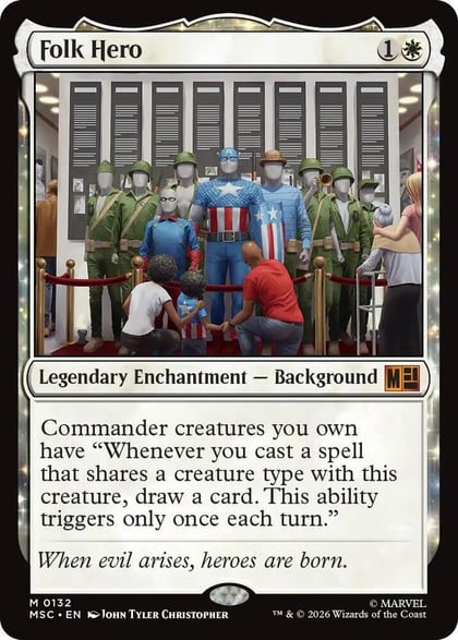 Folk Hero (Surge Foil), Commander: Marvel Super Heroes 132