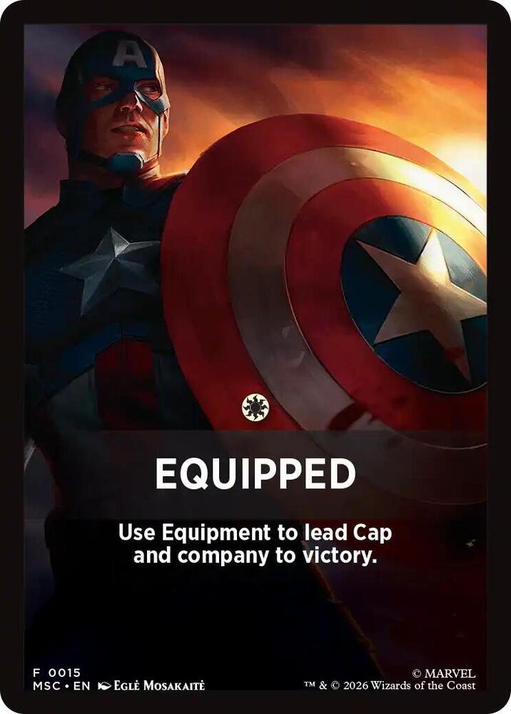 Equipped Theme Card, Commander: Marvel Super Heroes 15