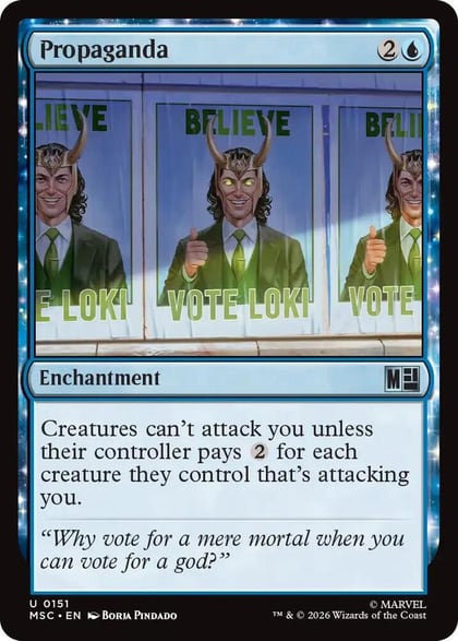 Propaganda (Surge Foil), Commander: Marvel Super Heroes 151