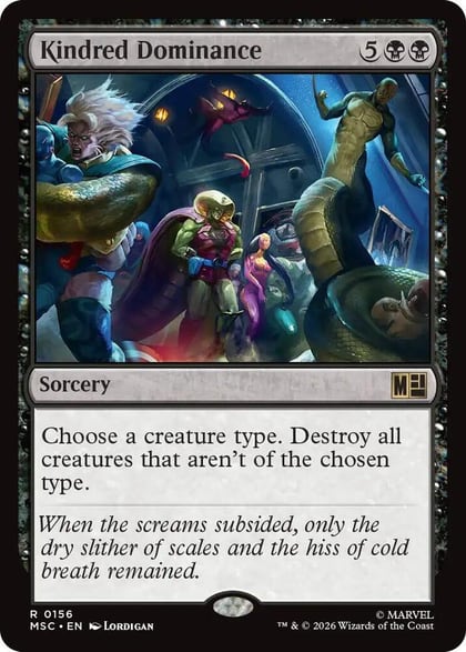 Kindred Dominance (Surge Foil), Commander: Marvel Super Heroes 156