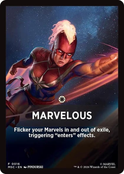 Marvelous Theme Card, Commander: Marvel Super Heroes 16