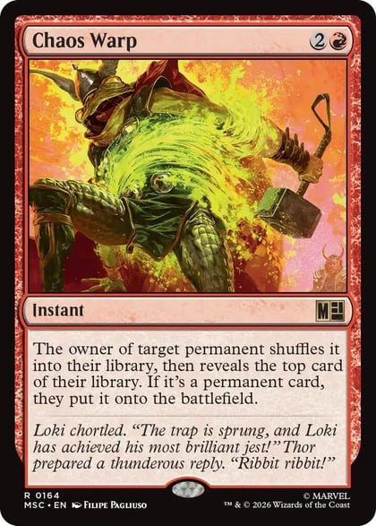 Chaos Warp (Surge Foil), Commander: Marvel Super Heroes 164