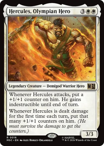Hercules, Olympian Hero, Commander: Marvel Super Heroes 16