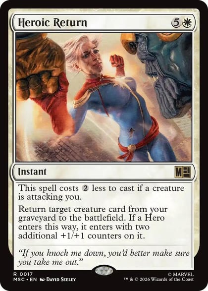 Heroic Return (Surge Foil), Commander: Marvel Super Heroes 17