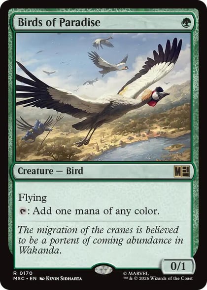 Birds of Paradise, Commander: Marvel Super Heroes 170