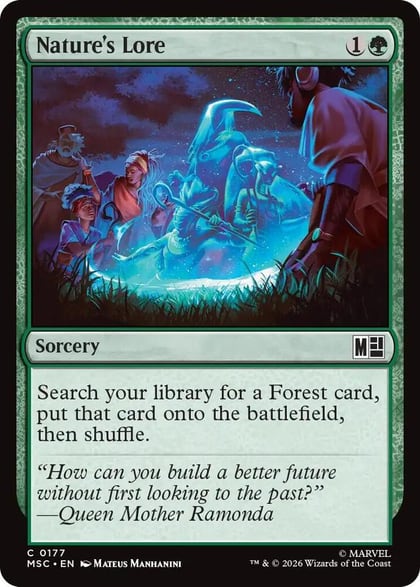 Nature's Lore (Surge Foil), Commander: Marvel Super Heroes 177