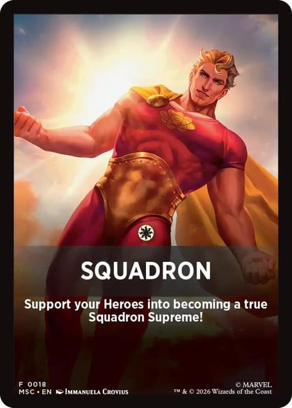 Squandron Theme Card, Commander: Marvel Super Heroes 18
