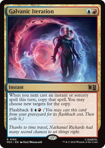 Galvanic Iteration (Surge Foil), Commander: Marvel Super Heroes 184
